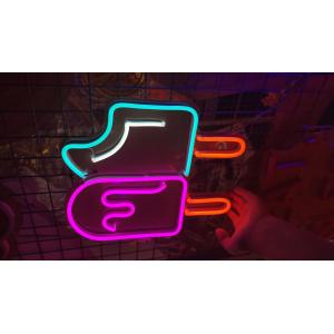 Popsicle AC240V Dimmable Neon Sign Ice Cream Stick No Fragile