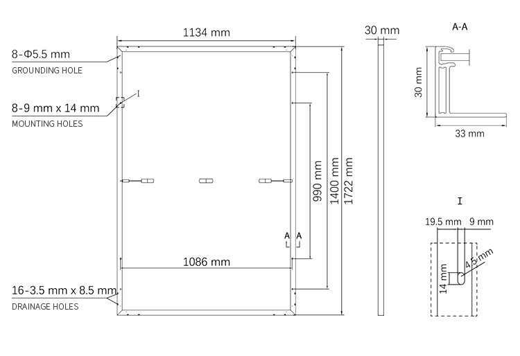 Astronergy N5s Single Sided Series(182) Home Solar Pv Panel 405w 410w 415w 420w 425w Black