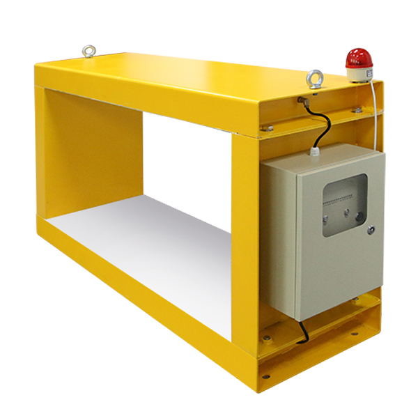 Yellow Food Grade Metal Detector For Slag Processing , Building Material Recycling