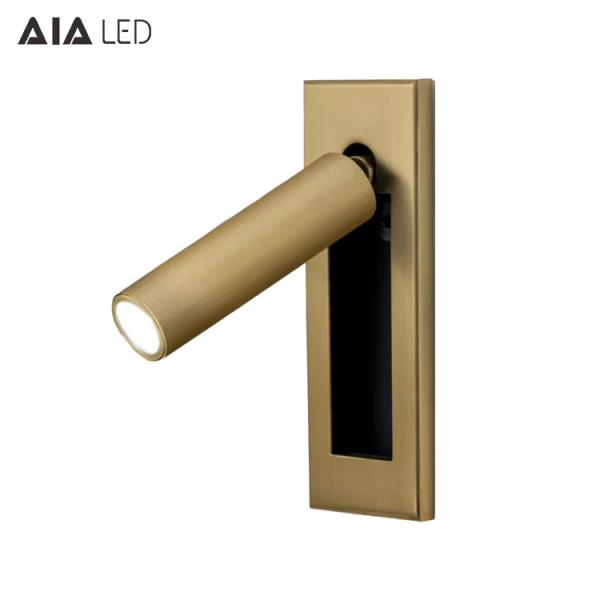 Recessed mounted any finish reading wall light 3W led wall lamp led reading