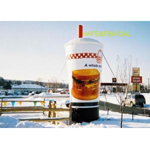 Custom 3m 10ft Inflatable Coffee Cups Replica For Advertising And Branding
