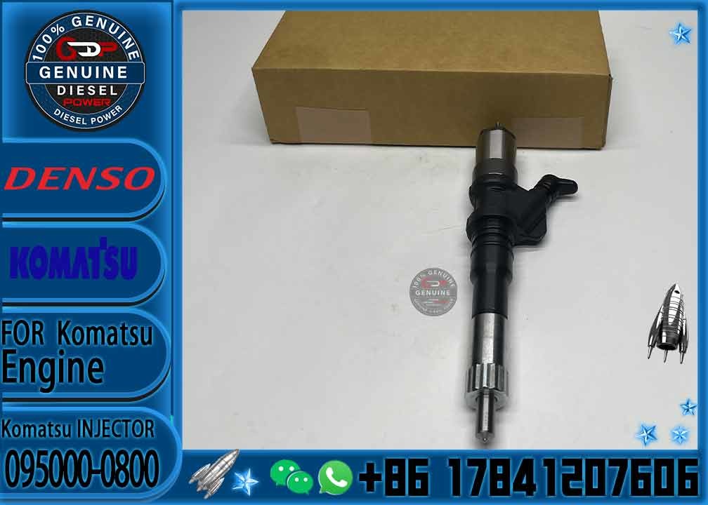 Diesel Fuel Common Rail Injector 095000-1211 6156-11-3300 095000-1210 095000-0800 095000-0801 for Komat-su PC400-7 PC450