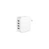 Buy cheap PC 94 V0 European USB Wall Charger , 75g 4 Port USB Wall Outlet from wholesalers