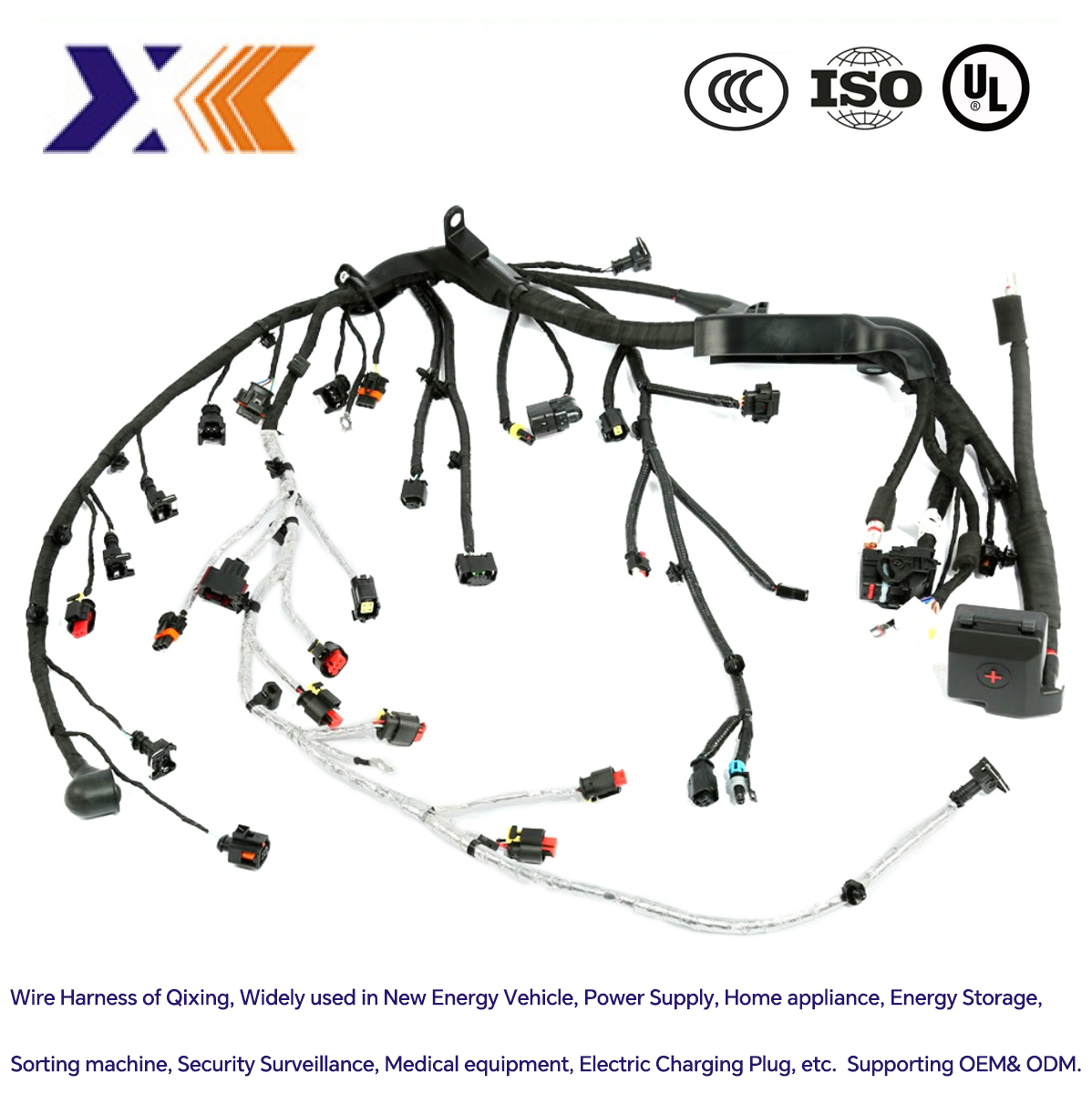 Customized Length External Wiring Harness For Construction Machinery Wire Cable Assembly