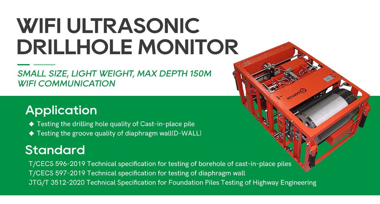 Bored Sy-8360 Pile Testing Equipment Ultrasonic Drill Hole Monitor