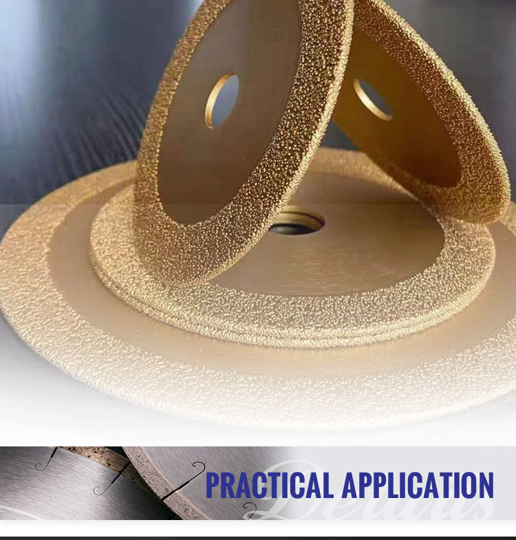 D180mm Industrial Grade Segmented Vacuum Brazed Diamond Saw Blade for Marble Cutting