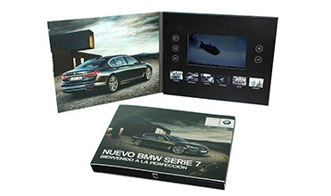 Fashionable Digital Lcd Video Business Cards 7 Inch Built - In Speaker