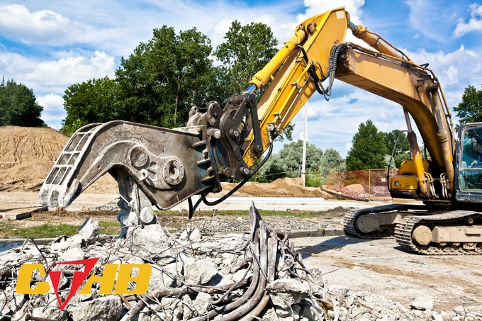 42CrMo Concrete Pulverizer Yakai CTHB 360 Rotating Hydraulic Pulverizer For Excavator 2
