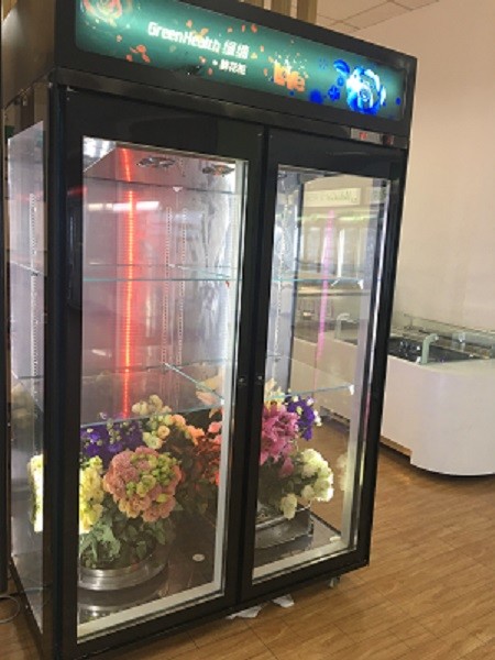 Automatic Defrost Commercial Glass Door Beverage Cooler For Supermarket With Heater