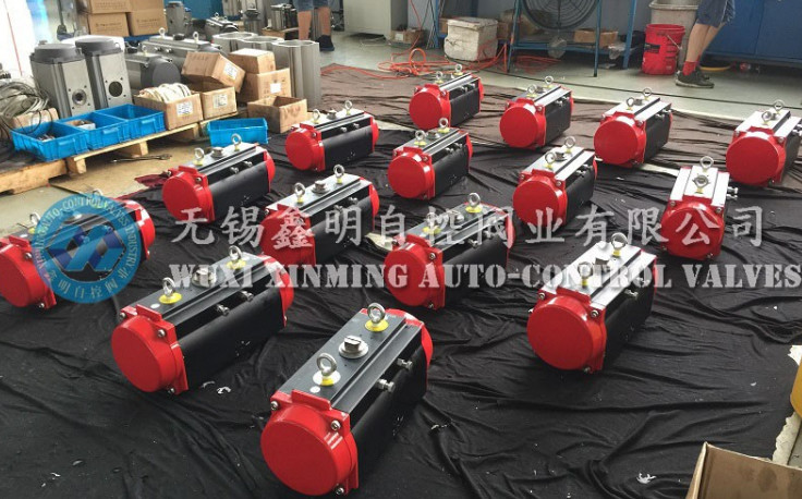 aero2 AT series quarter-turn actuator control valve pneumatic cylinder