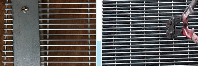 Galvanized Powder Coated Welded 358 Security Fencing 1.8m / 2.4m Heigh