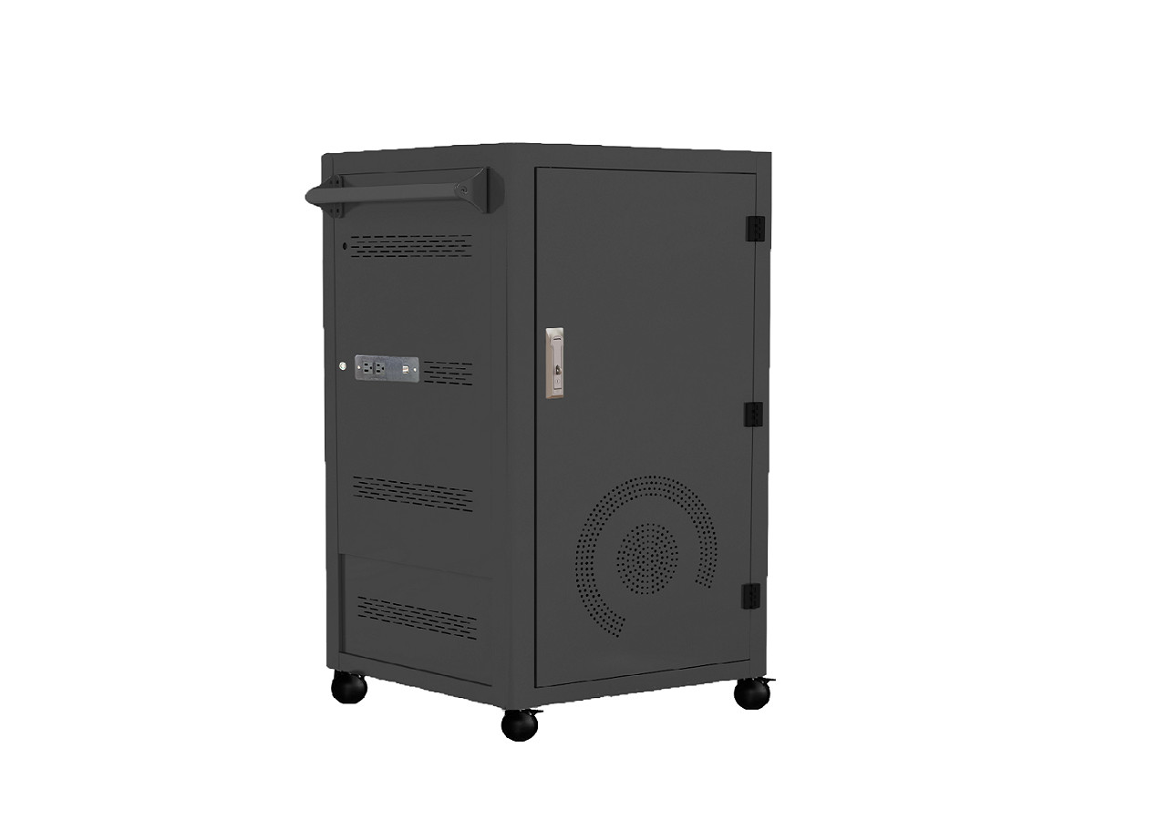 IBoard Charging Cart USB Type C Fast Public Wireless Two Point Lock Trolley Charging Vault Storage IPad Charging Cabinet