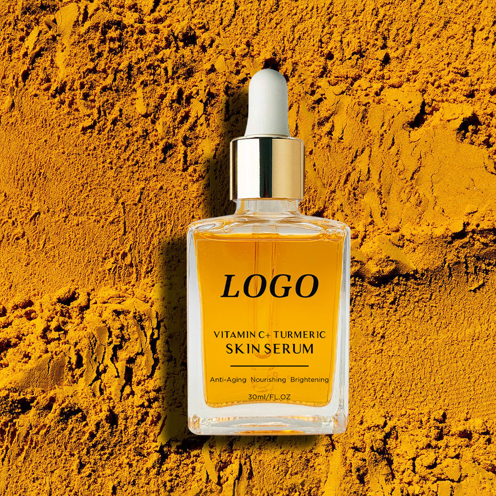 Organic Skin Revitalizer Moisturizing Face Turmeric Serum Ginger Extract Face Brightening Serum