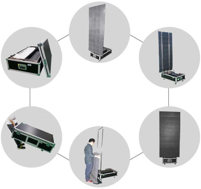 3000 Nits Totem LED Display P6 Industrial Grade Screen Video Wall Hire Metal Housing