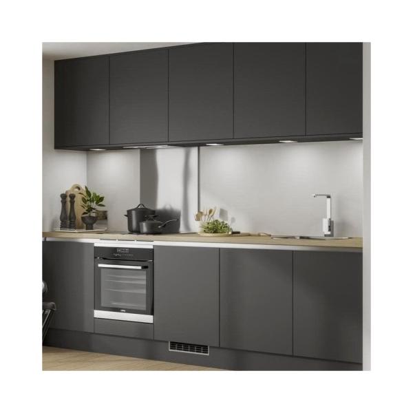 Customize High Gloss Waterproof Fireproof Kitchen Cabinet with Quartz Stone