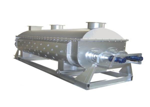 Quality SUS304 Industrial Paddle Dryer / 11KW Horizontal Drying Machine for sale