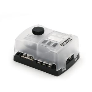  6 Way Fuse Distribution Block Car Boat Fuse Box Holder With Warning Indicator And Positive Input Negative Bus Manufactures