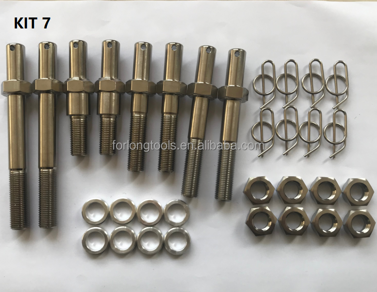 Universal Year N/M Titanium Sprintcar One Nut Radius Rod Bolt Kit for Motorsport Professionals Natural Universal