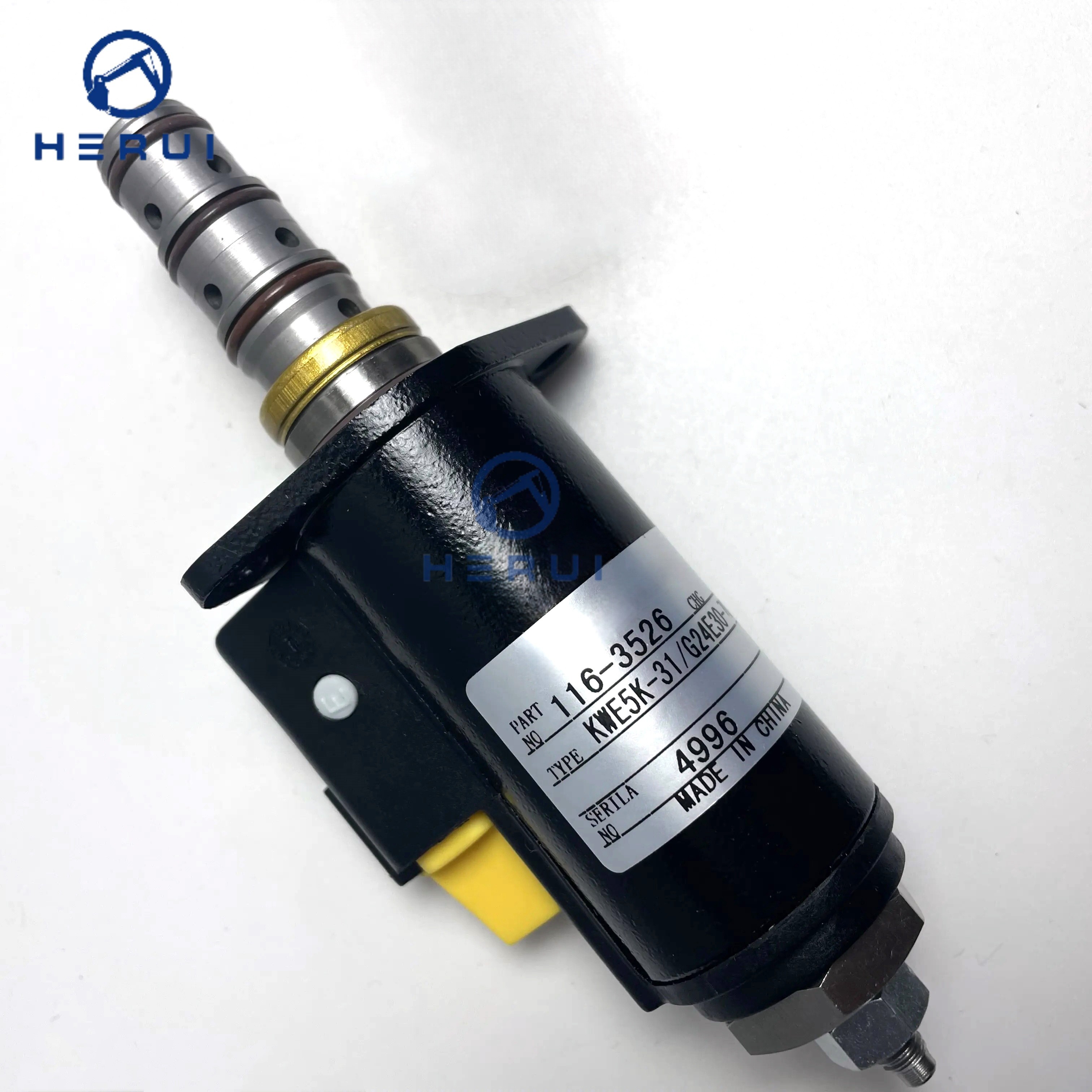 Solenoid Valve 315-4412 116-3526 KWE5K-3/G24E30 For Caterpillar Excavator E320B E322B E322C