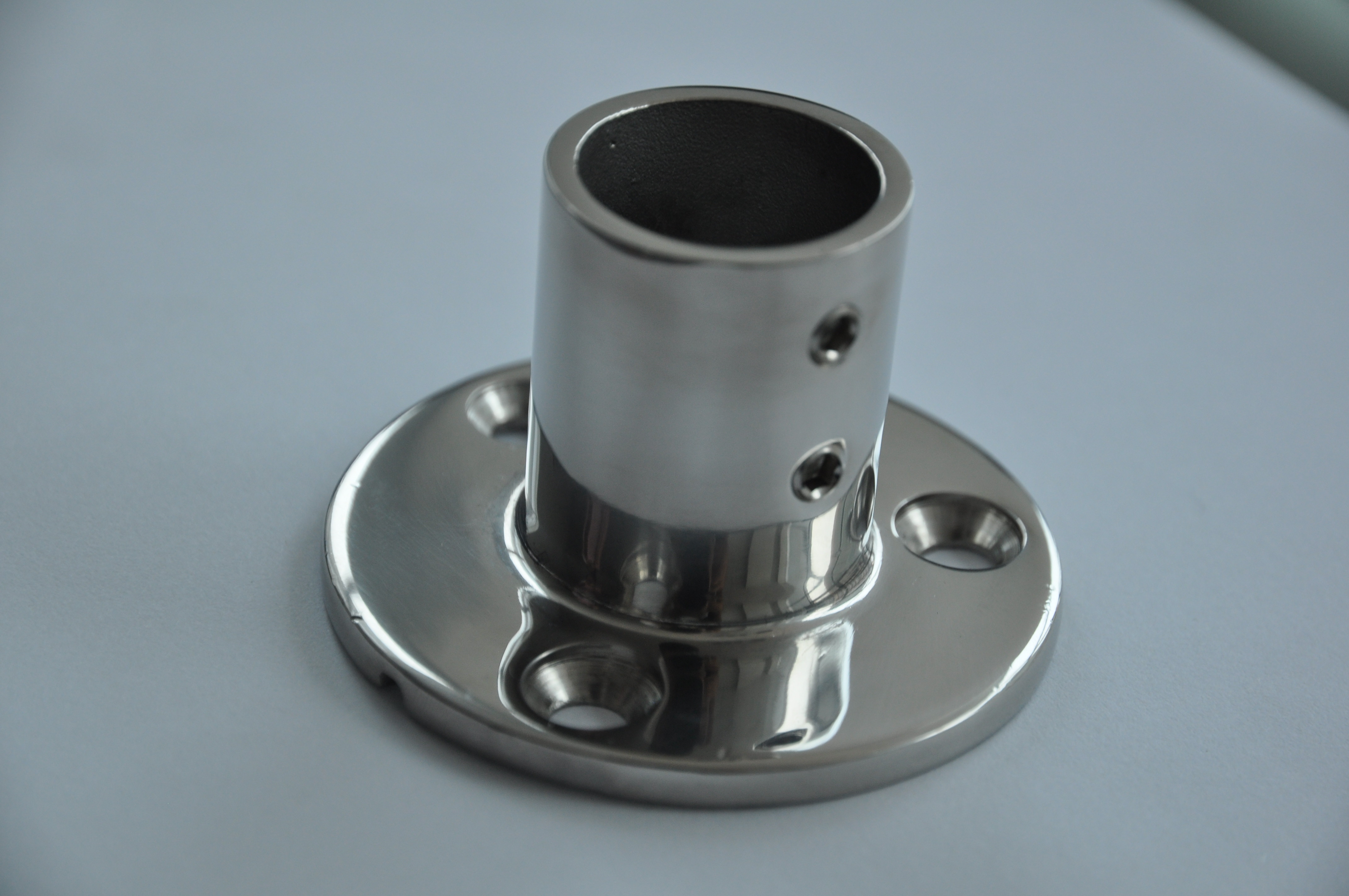 90 Degree Boat Hand Rail Fitting1'' Round Stanchion Base Marine Stainless Steel isure marine