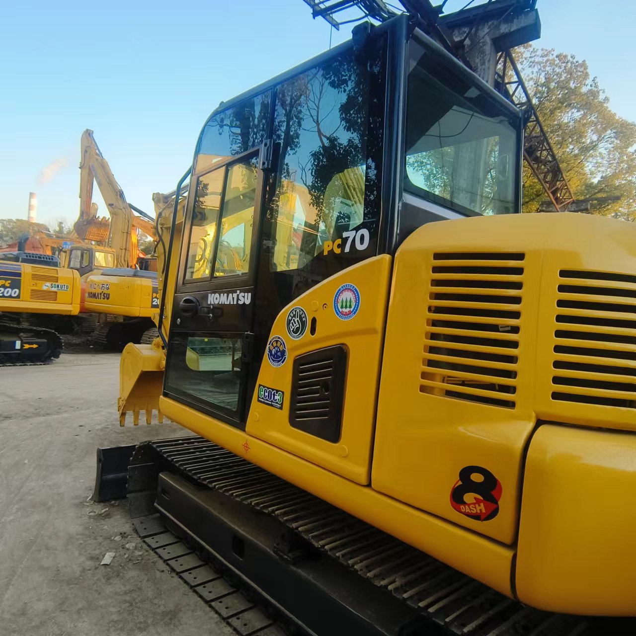 Used Komatsu PC 70 Excavator from Japan 6500kg Operating Weight 0-2000 Working Hours
