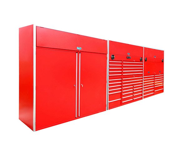 Efficiently Store Your Tools with this Durable Stainless Steel Cabinet and Trolley