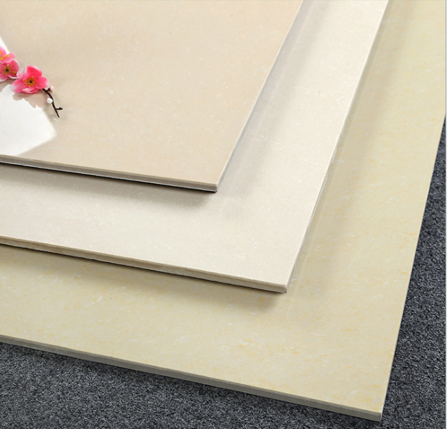 White Glazed Double Charge Vitrified Ceramic Floor Tiles for Kitchen and Bathroom