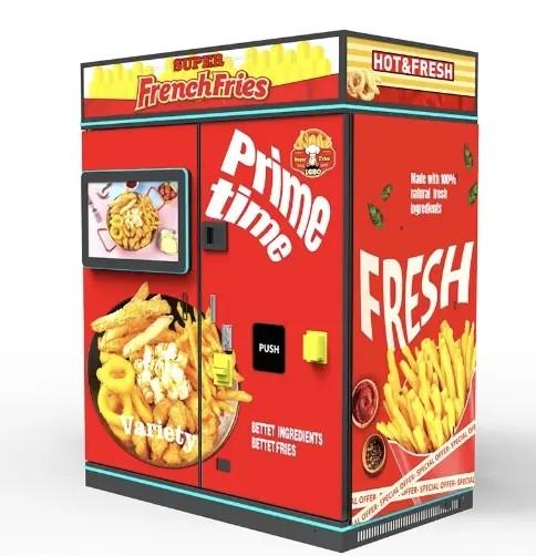 Automatic French Fries Vending Machine Portable Fried Snack Self Service Vending