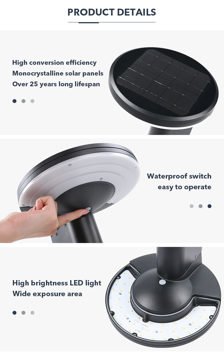 Garden Decorated Solar Yard Lamp Auto On Off Long Last Up To 12hrs