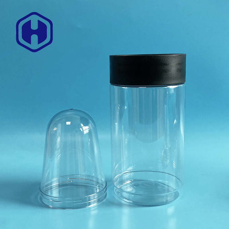 1000ml PET Bottle Preform 307# clear Screw Lid Plastic Can Thick Wall Wide Mouth 83mm