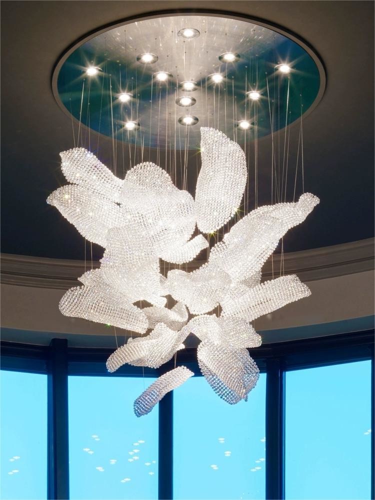 Creative Art Luxury Crystal Chandelier For Art Exhibition Hall Or Conference Hall