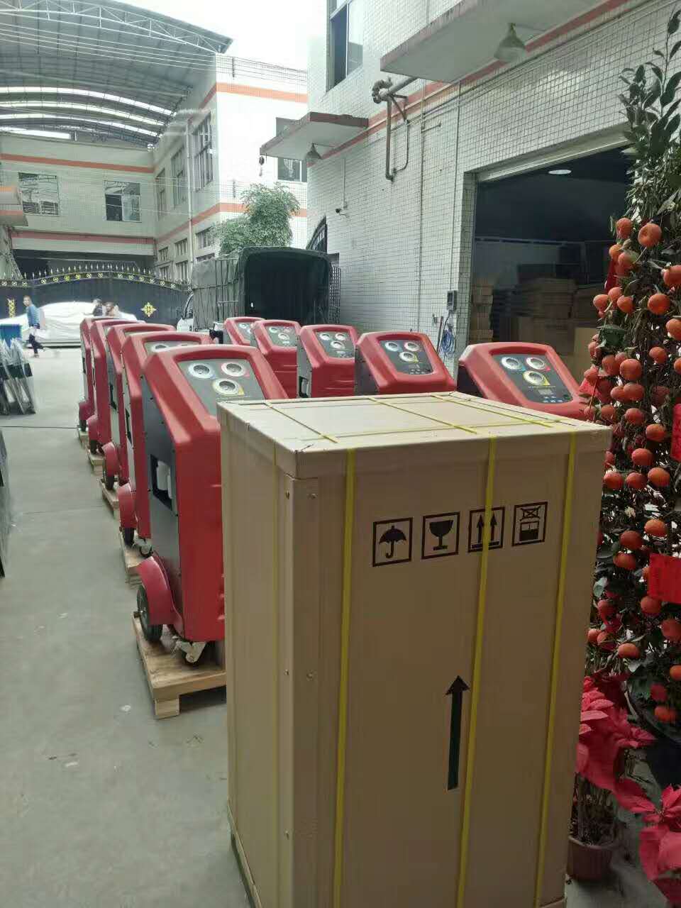 180L/Min Vacuum Grey AC Refrigerant Recovery Machine For R134a And 1234yf