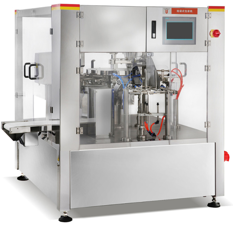 High Speed Mini Doypack Premade Pouch Packing Machine With Zipper Stainless Steel