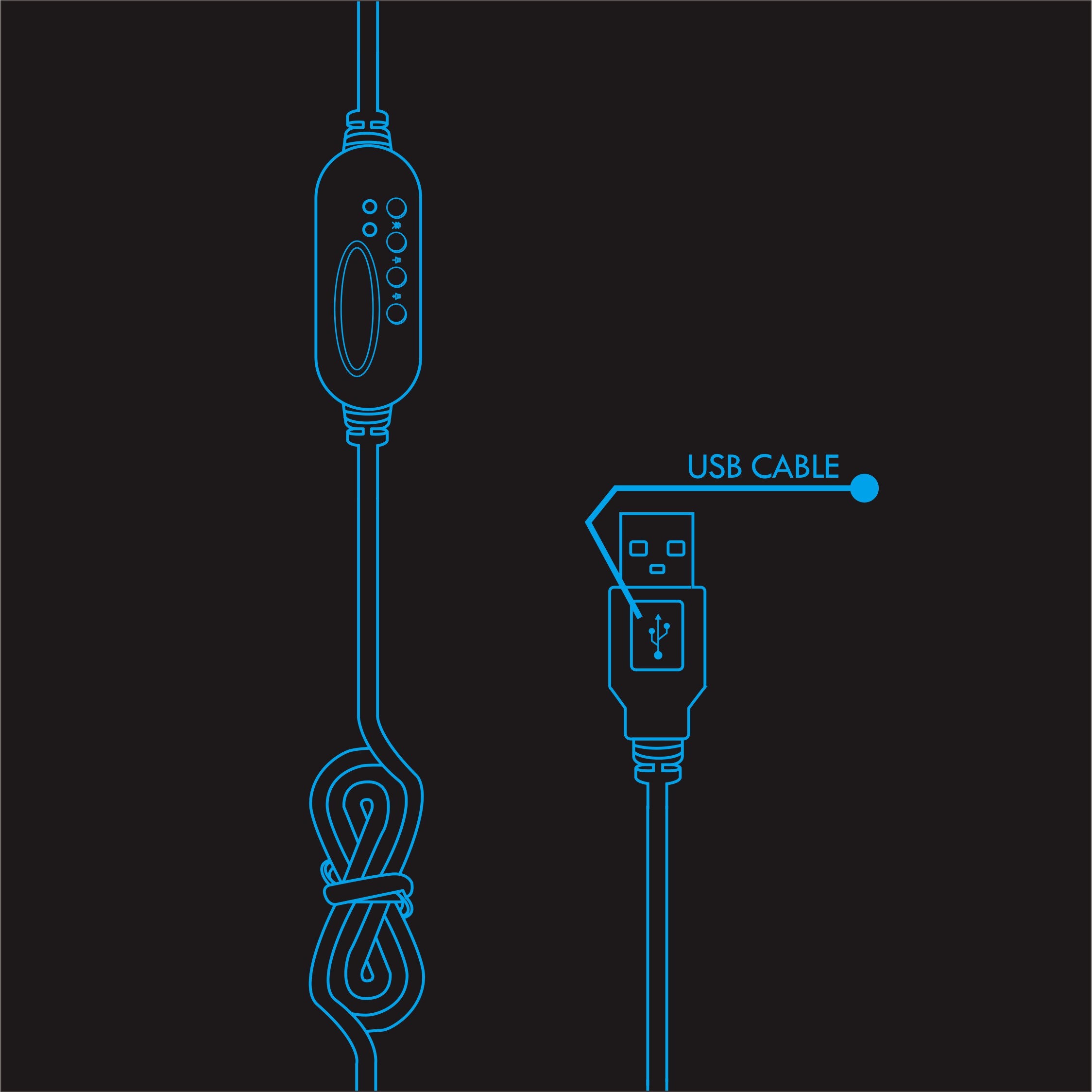 Surrounding 2.2m 30mW 40mm Wired Gaming Headphone