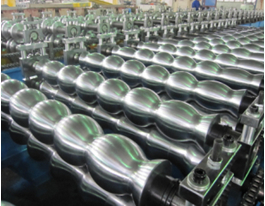 Colored Steel Trapezoidal Roofing Sheet Roll Forming Machine PPGi GI Material