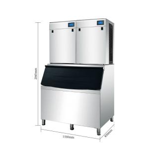 Automatic 800kg Bar Ice Machine Commercial Ice Cube Maker Machine
