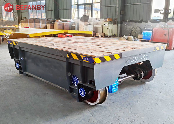 Industrial Battery Powered Rail Flat Cars 20 Ton