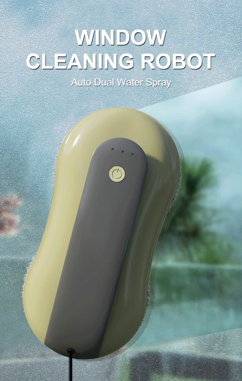 Window Glass Cleaner 500mAh Battery Capacity Remote Control App Control Mode Commercial