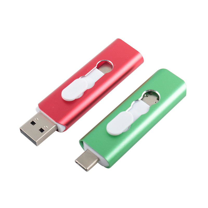 Metal Type C USB Flash Drives 2.0 And USB 3.0 128GB 256GB European Standard