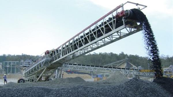 Iron Ore Transfer Belt Conveyor 200Kw 1200mm Width Mining Transportation Heat
