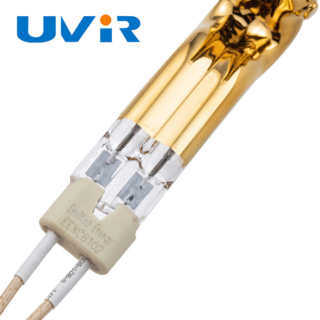 Gold Coating Infrared Heating Element Tube L Type Quartz Glass Material