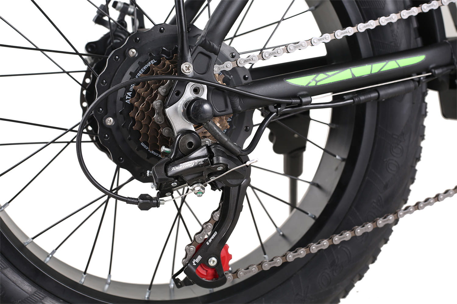 48V 500W Fat Bike Electric 20 Inch Foldable Snow Bike With 48V 15Ah Lithium Battery