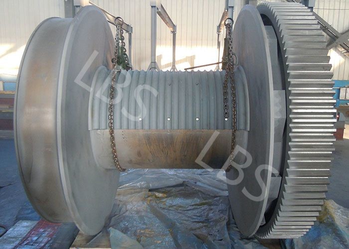 560mm Diameter Lebus Sleeve Q235B Steel Winch Drum High Reliability