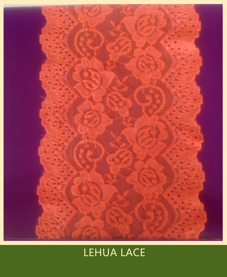 Hot Selling and nice quality Nylon Spandex Stretchy Brazil Lace from China