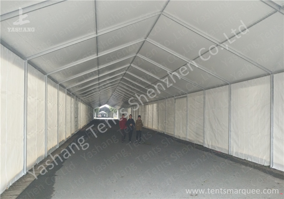Wind Resistant Aluminium Frame Tents Waterproof White PVC Textile Cover