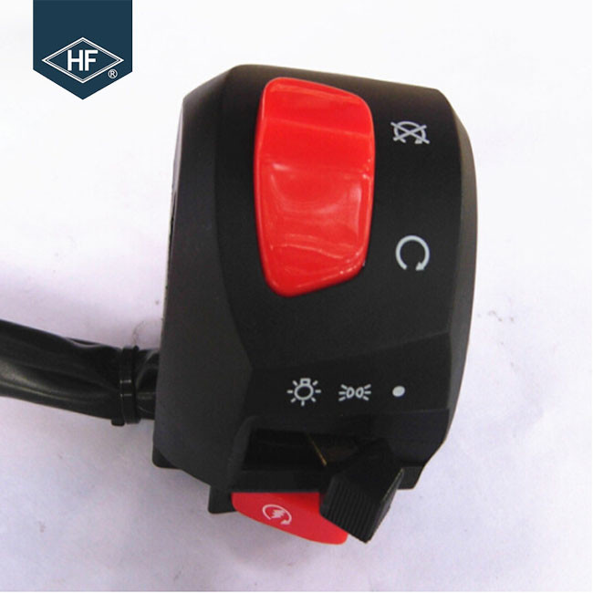 CG Other Parts Plastic Black 7/8" Cafe Racer Motorcycle Handle Switch