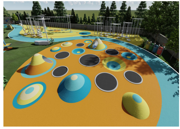 Customized Stainless Steel Tunnel Slides For Kid Playground Park