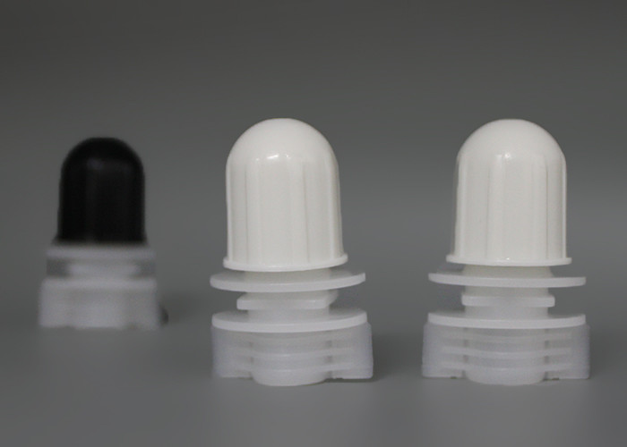 Oval Round Type White Stand Up Pouch Spout Top Caps 12 Millimeter