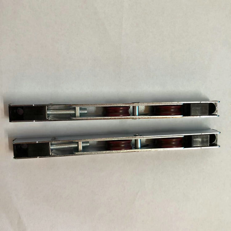 UPVC Sliding Door Roller Double Wheel Zinc Plating Pulley 158mm Length for Door Window