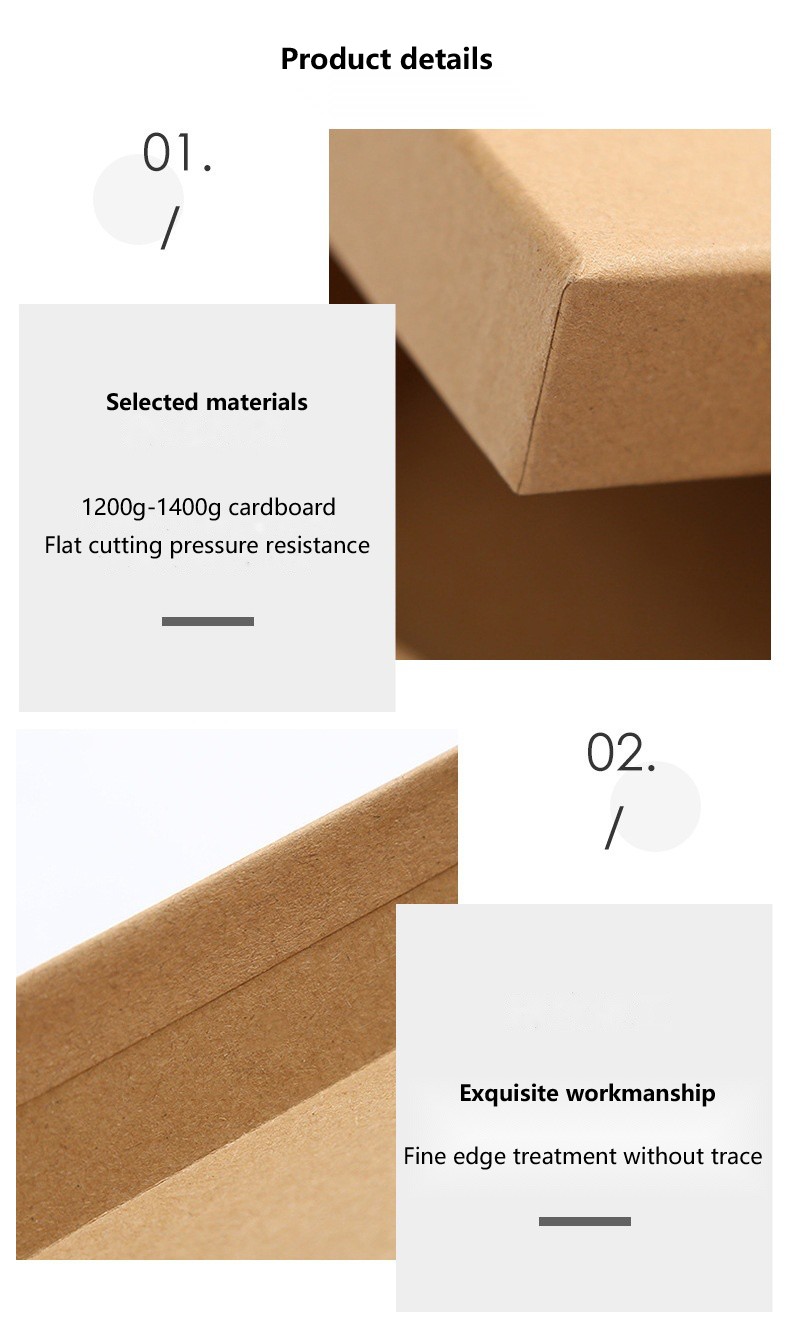 13*7*6cm Kraft Custom Paper Packaging Box For Gift 4c Print